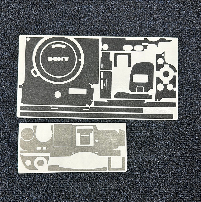 Daily Deals: SONY A6300 Camera Skin - Brushed Ti top/OBSD Black Bottom | No Logo