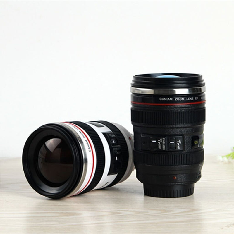 Camera Lens Stainless Steel Vacuum Thermos Cup