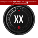 Rear Lens Cap Skins with Focal Length Indicator V1